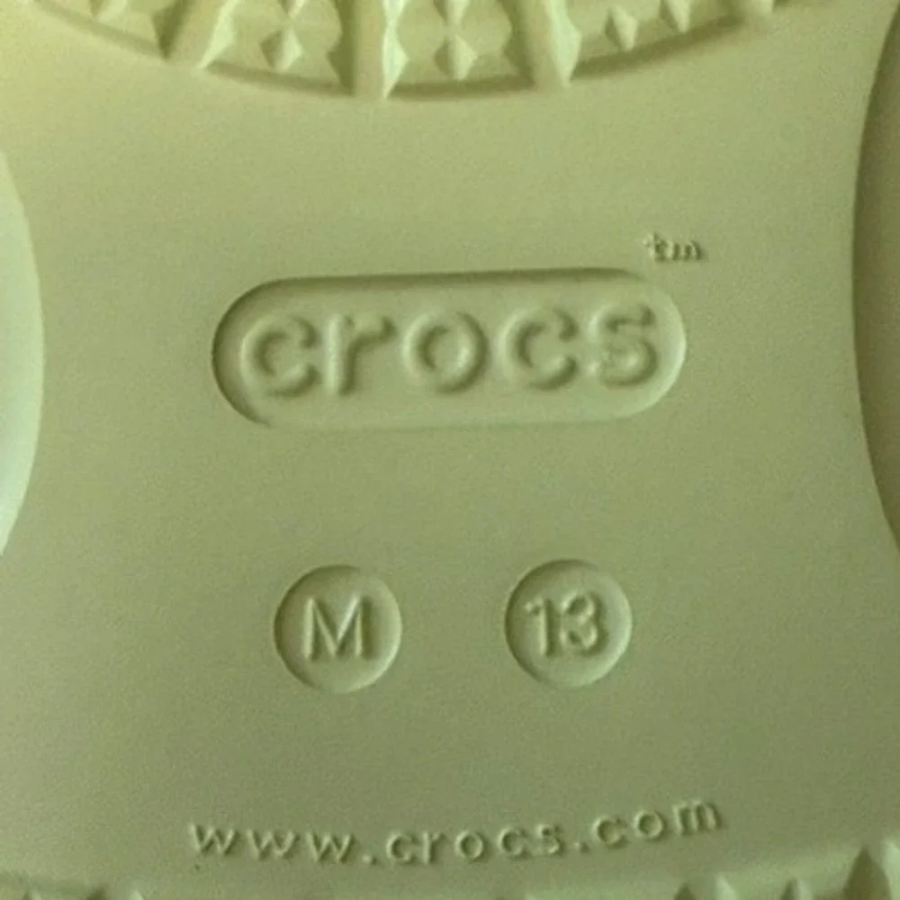 Crocs Classic Sandal Mens 13 Neon Lime Green Two Strap Slide Foam Shoes 206761